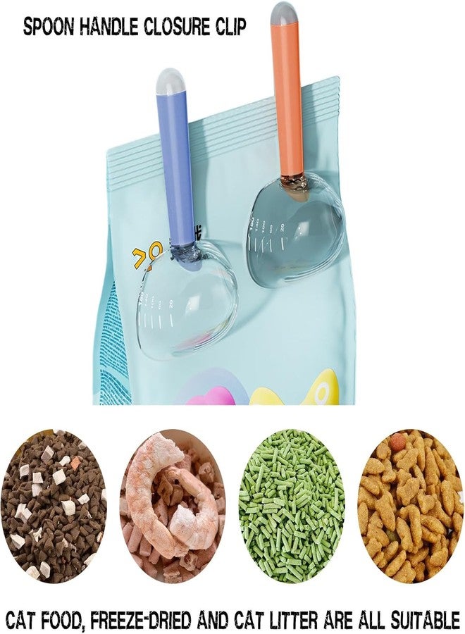 Fennec Mart Multi Use Magnetic Food Bag Clip & Measuring Spoon Durable Clear Clamp for Pet Food, Rice, Coffee Ideal for Kitchen or Pet Feeding Station (Multi Colour) (2) - Image 2
